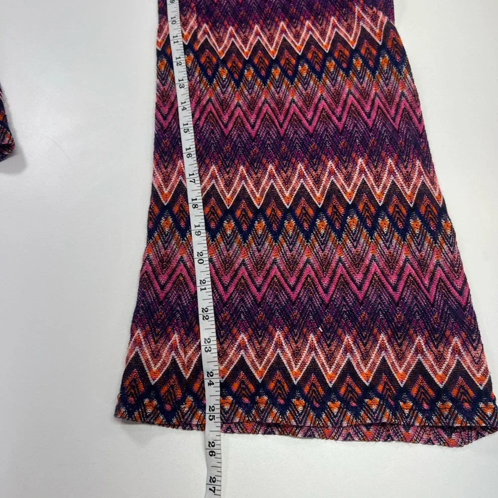 Trina Turk Crop Penelope Pant New With Tags Size Large Pink Purple Zig Zag Pants - Picture 9 of 11